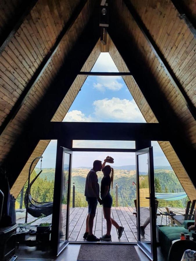 Nordik Cabin - Aframe With 2 Bedrooms Mărişel Dış mekan fotoğraf
